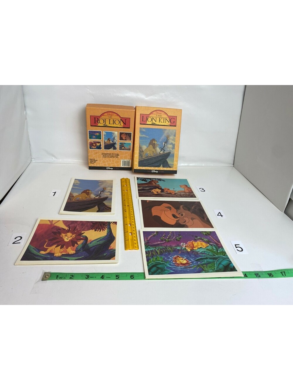 Disney Store The Lion King Note Cards Envelopes Assorted Stationery Mufasa Simba